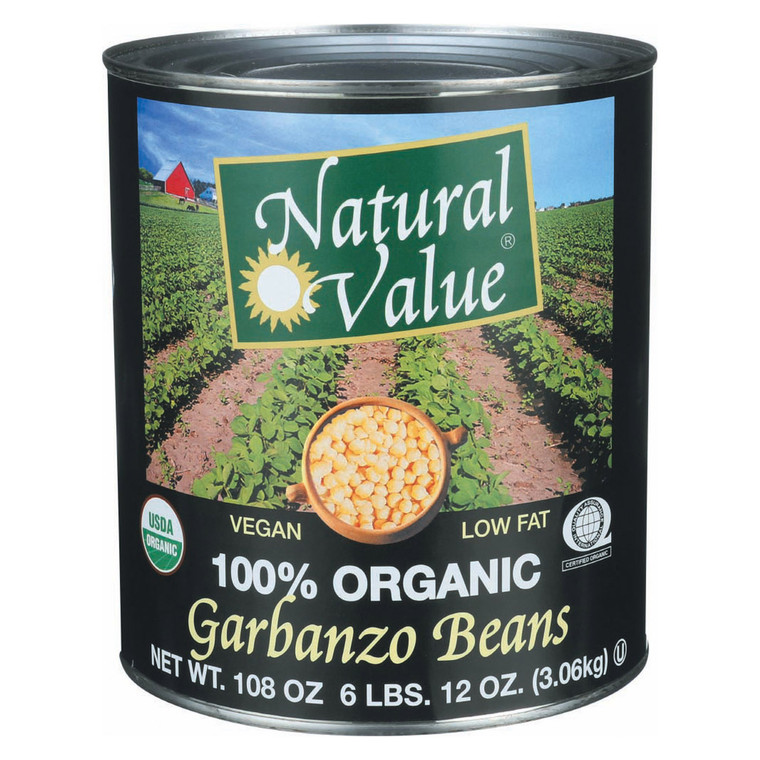 NATURAL VALUE GARBANZO BEANS ( 6X108OZ )