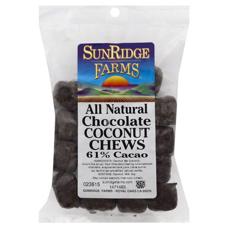 SUNRIDGE FARMS COCONUT CHEW DARK CHOCOLATE ( 1X10LB )