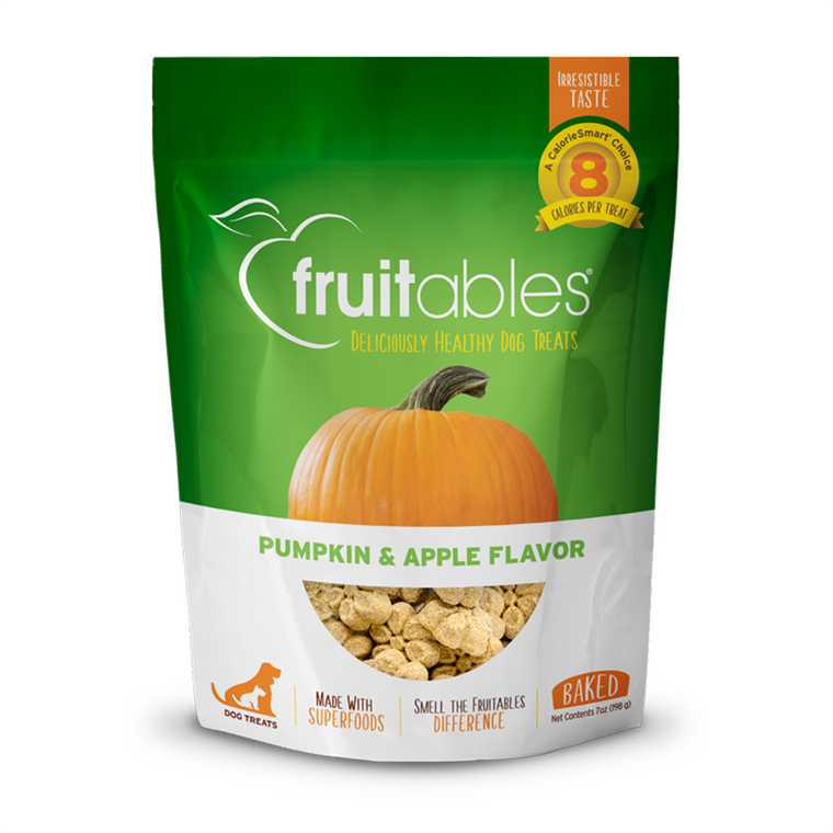 FRUITABLES PUMPKIN & APPLE MIX DOG TREATS ( 8X7 OZ )