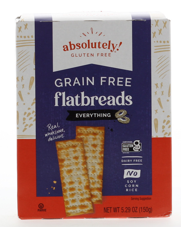 ABSOLUTELY GLUTEN FREE FLATBRD EVERYTHING ( 12X5.29OZ )
