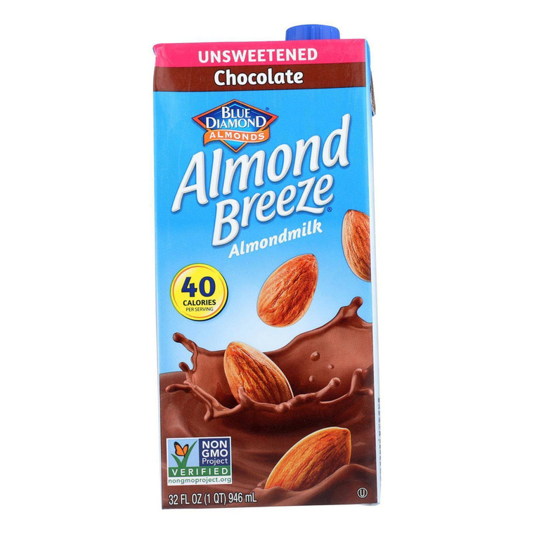 BLUE DIAMOND CHOCOLATE ALMOND BREEZE UNSWEETENED ( 12X32 OZ )