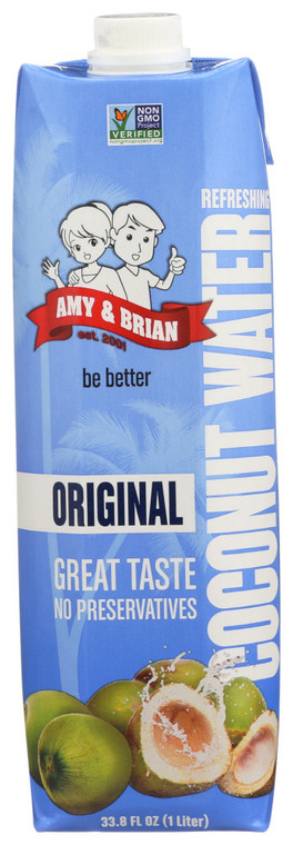 A&B ORIGNAL CNUT WATER ( 6 X 33.8 OZ )