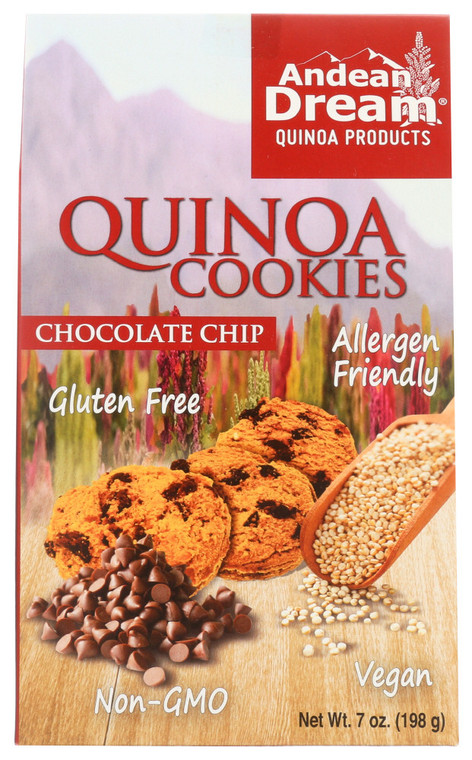 ANDEAN DREAM QUINOA CHOC CHIP COOKIES GLUTEN FREE ( 6X7 OZ )
