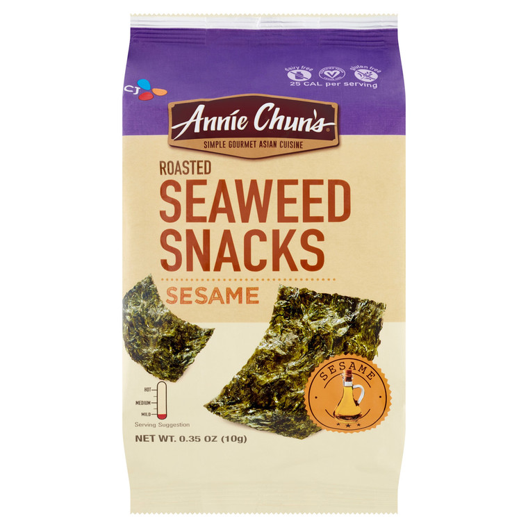 ANNIE CHUN'S SEAWEED SNACK SESAME ( 12X0.35OZ )