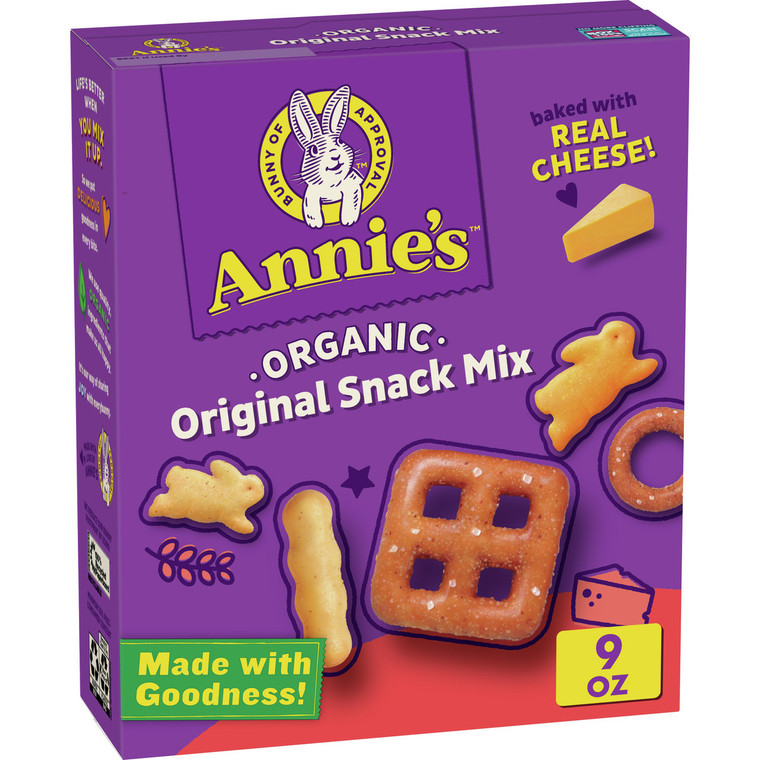 ANNIE'S HOMEGROWN BUNNIES SNACK MIX ( 12X9 OZ )