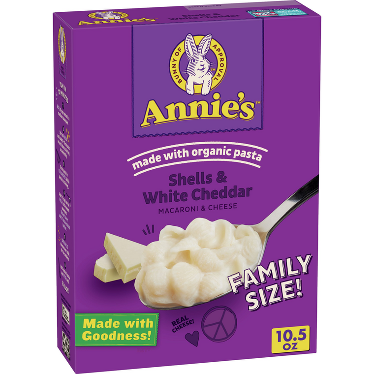 ANNIE'S SHELLS & WHITE CHEDDAR FAMILY SIZE ( 6X10.5 OZ )