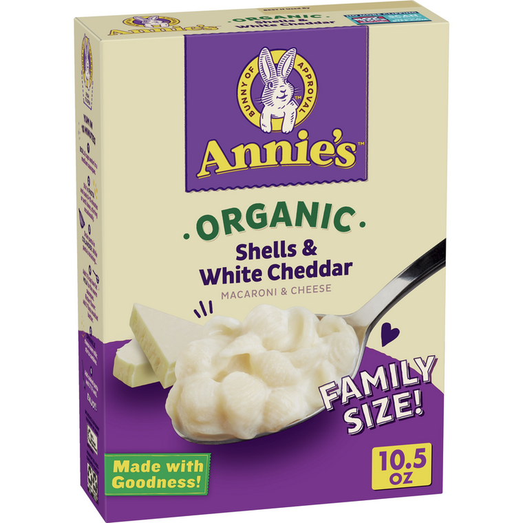 ANNIE'S SHELLS & CHEDDAR FAMILY SIZE ( 6X10.5 OZ )