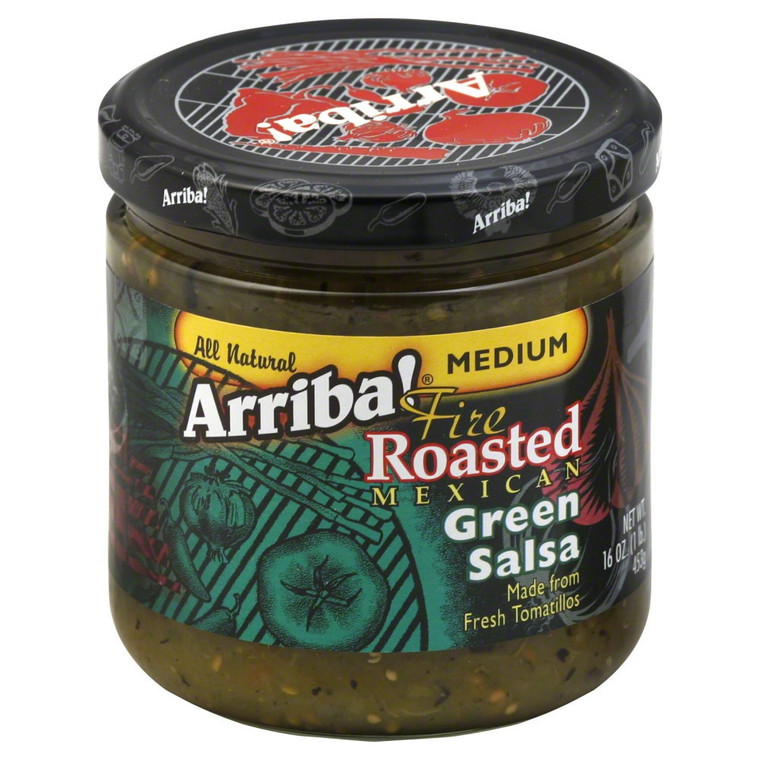 ARRIBA! FIRE ROASTED GREEN SALSAMEDIUM ( 6X16OZ )