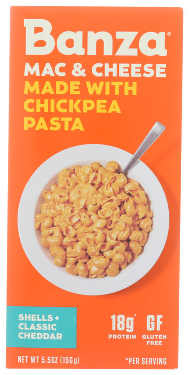 BANZA CHKPEA SHELLS&CHED ( 6 X 5.5 OZ )