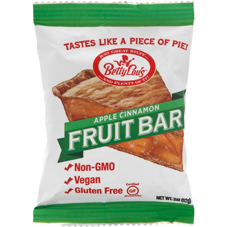 BETTY LOU'S APPLE CINNAMON FRUIT BARS ( 12X2 OZ )