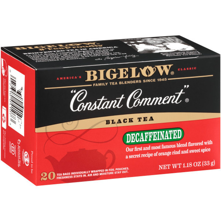 BIGELOW DECAFFEINATED CONSTANT COMMENT TEA ( 6X20 BAG )