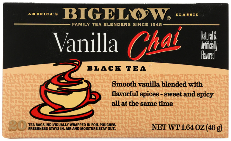 BIGELOW SPECIAL BLEND VANILLA CHAI TEA ( 6X20 BAG )