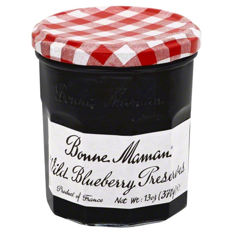 BONNE MAMAN WILD BLUEBERRY PRESERVES ( 6X13OZ )