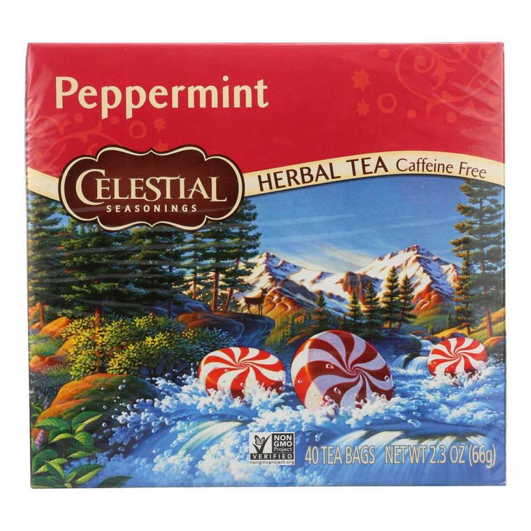 CELESTIAL SEASONINGS PEPPERMINT HERB TEA ( 6X40 BAG )