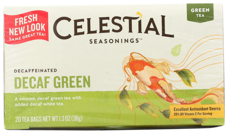 CELESTIAL SEASONINGS DECAFFEINATED GREEN TEA ( 6X20 BAG )
