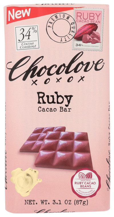 CH LOVE RUBY CACAO BEAN ( 12 X 3.1 OZ )