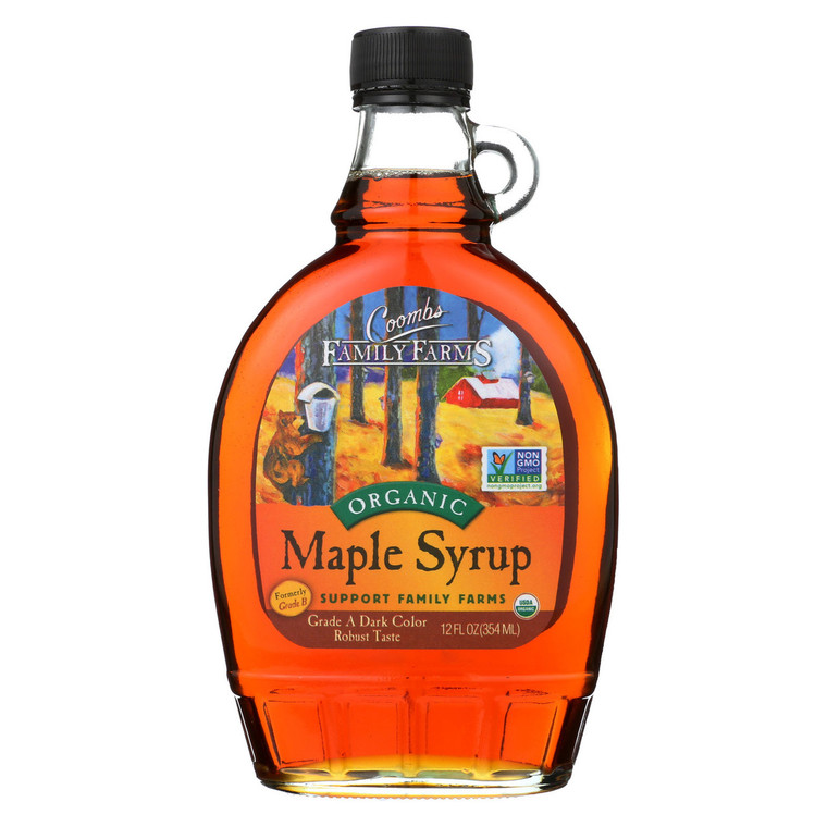COOMBS FAMILY FARMS GRADE B MAPLE SYRUP GLASS ( 12X12 OZ )