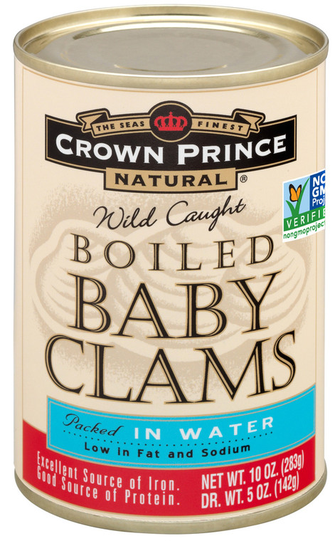 CROWN PRINCE BOILED BABY CLAMS ( 12X10 OZ )