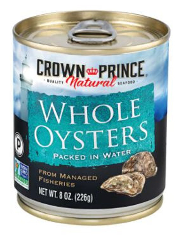 CROWN WHL BOILED OYSTERS ( 12 X 8 OZ )