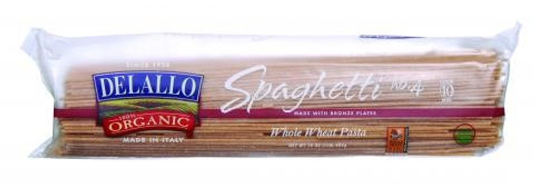 DE LALLO SPAGHETTI WHOLE WHEAT PASTA #4 ( 16X1 LB )