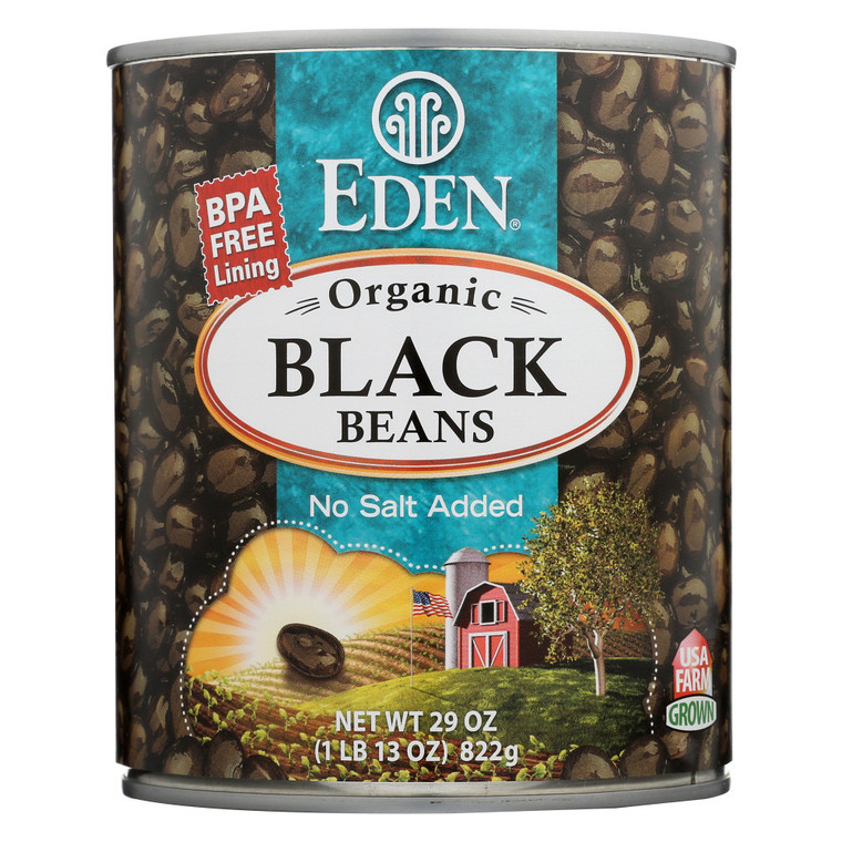 EDEN FOODS BLACK BEANS ( TURTLE ) ( 12X29 OZ )