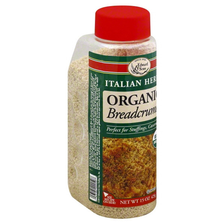 EDWARD & SONS ITALIAN HERB BREADCRUMBS ( 6X15 OZ )