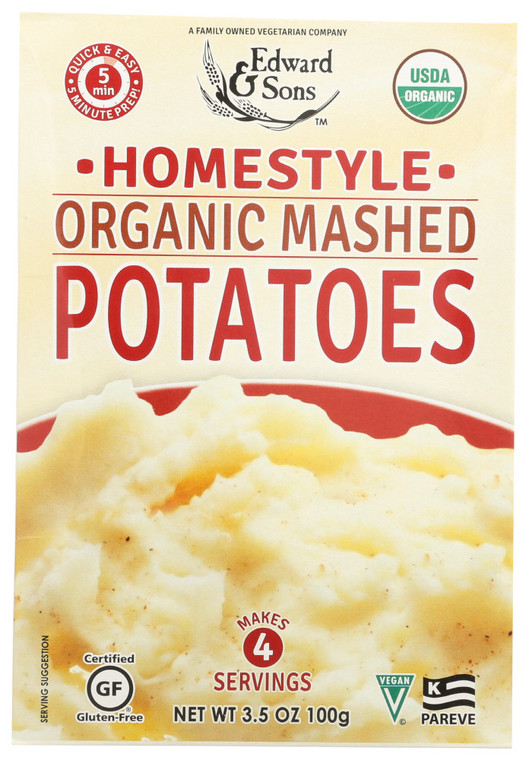 EDWARD & SONS HOME STYLE MASHED POTATOES ( 6X3.5 OZ )