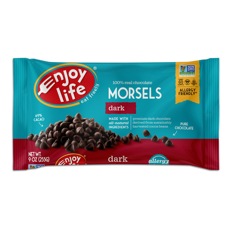 ENJOY LIFE CHOCOLATE CHIPS, DARK ( 12X9 OZ )