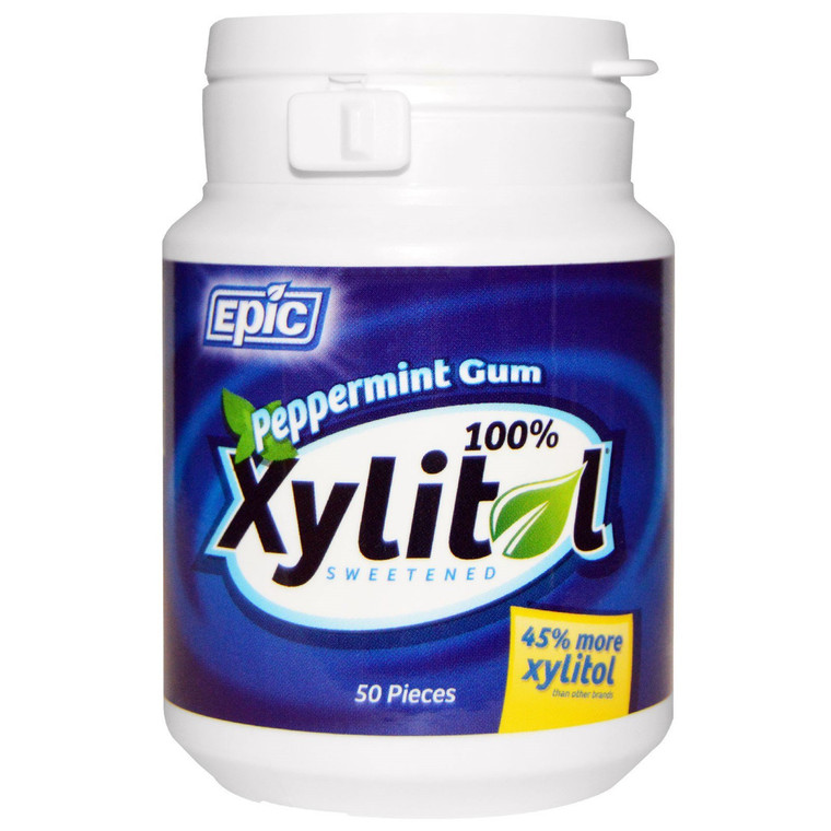 EPIC DENTAL XYLITOL GUM PEPPERMINT ( 1X50 CT )