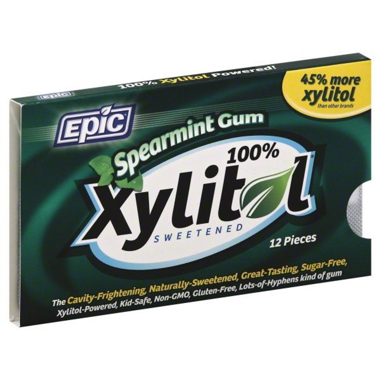 EPIC DENTAL XYLITOL GUM SPEARMINT ( 12X12 CT )