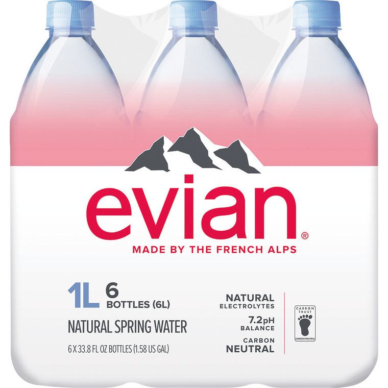 EVIAN NAT SPRING WTR 6PK ( 2 X 6 PACK )