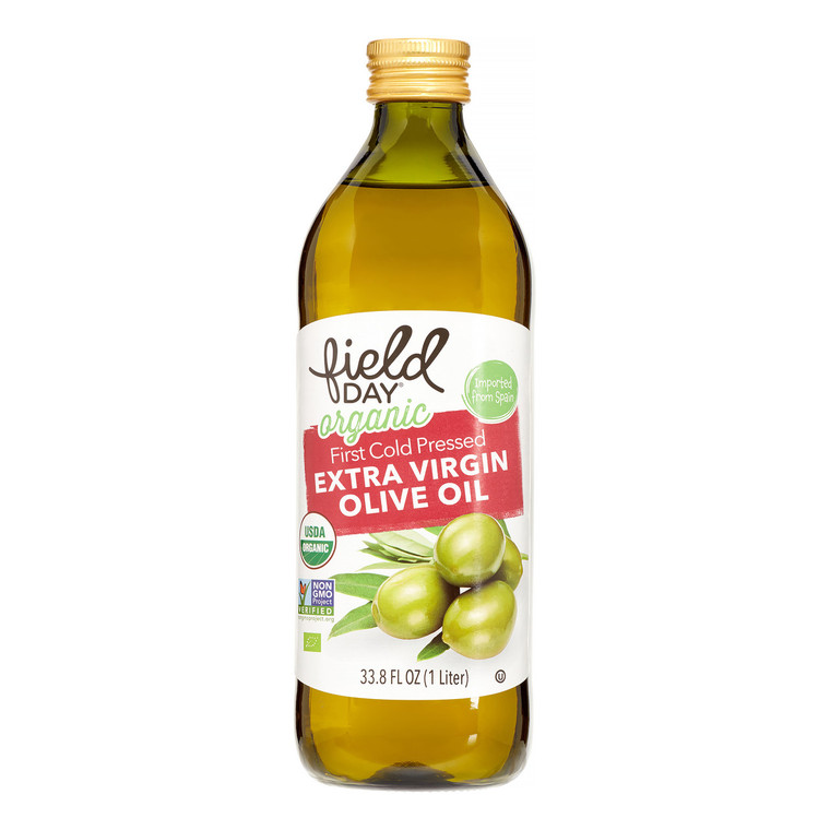 FIELD DAY OLIVE OIL ORGANIC EV GLASSLTR ( 12X1 LTR )