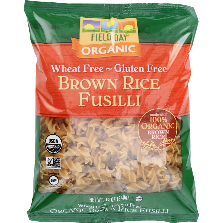 FIELD DAY PASTA ORGANIC FUSILLI BROWN RICE ( 12X12OZ )