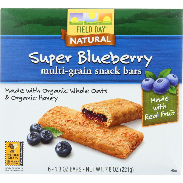 FIELD DAY SNK BR SPR BLUBERRY ( 6X7.8OZ )