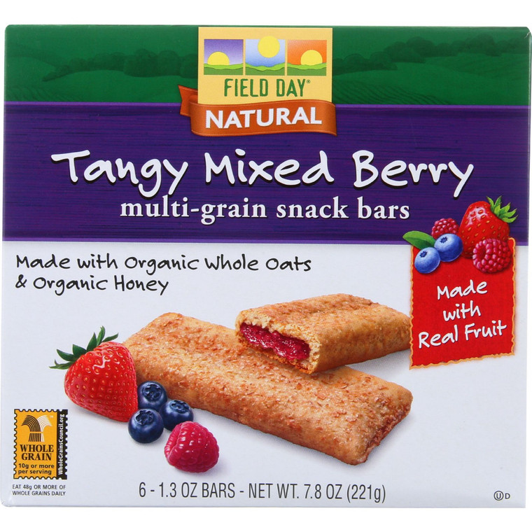 FIELD DAY SNK BAR MIXED BERRY ( 6X7.8OZ )