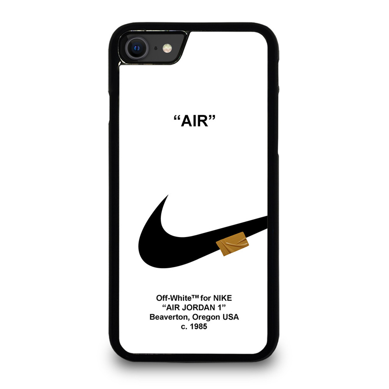 Tag telefonen Svag jage NIKE AIR JORDAN 1 OFF WHITE iPhone SE 2020 Case Cover