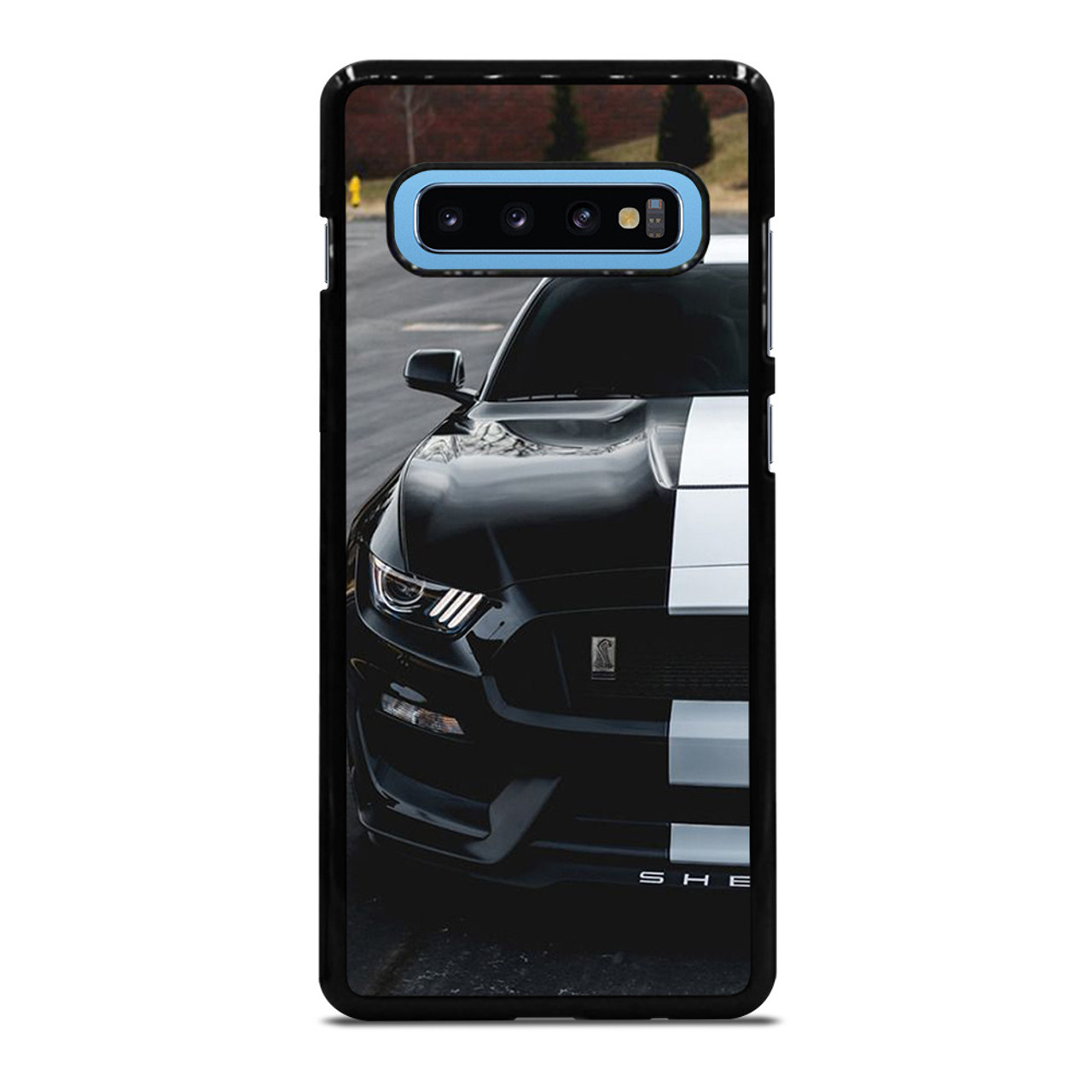 Huisje Franje Schat FORD MUSTANG SHELBY BLACK Samsung Galaxy S10 Plus Case Cover
