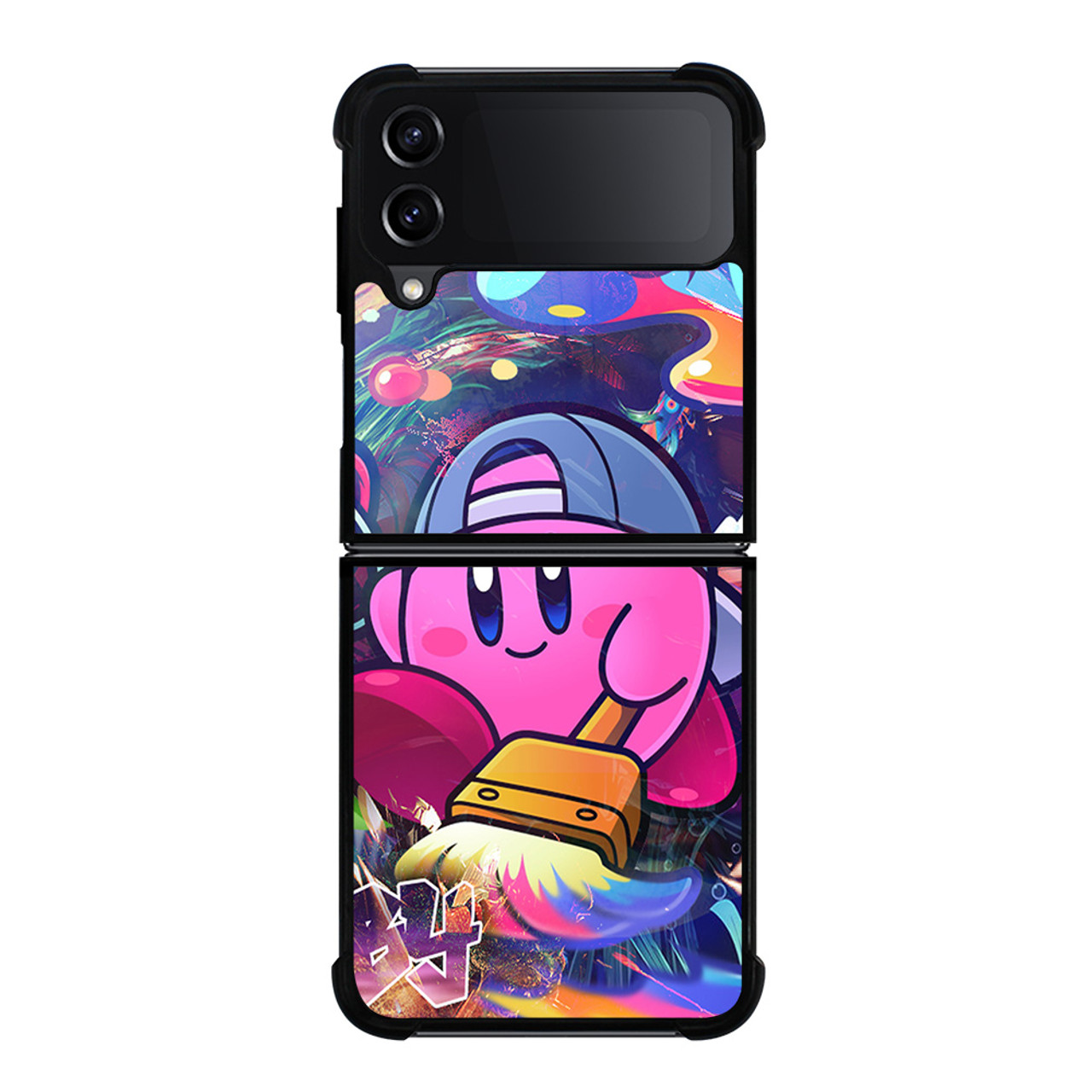 Kawaii Kirby Flip 3 4 Phone Case Samsung Galaxy Flip 4 Cases