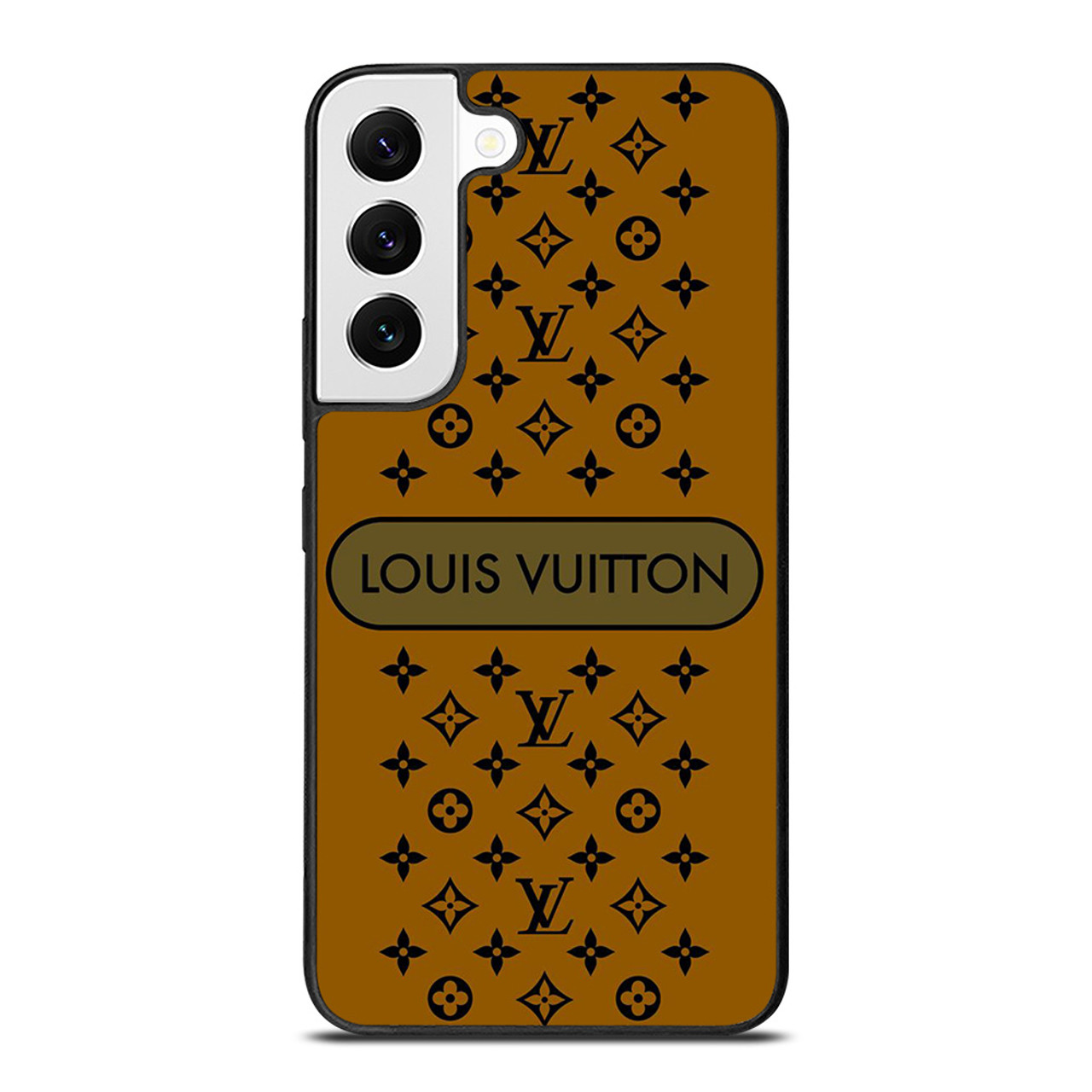 LOUIS VUITTON PATTERN LV LOGO ICON GOLD Samsung Galaxy S22 Case Cover