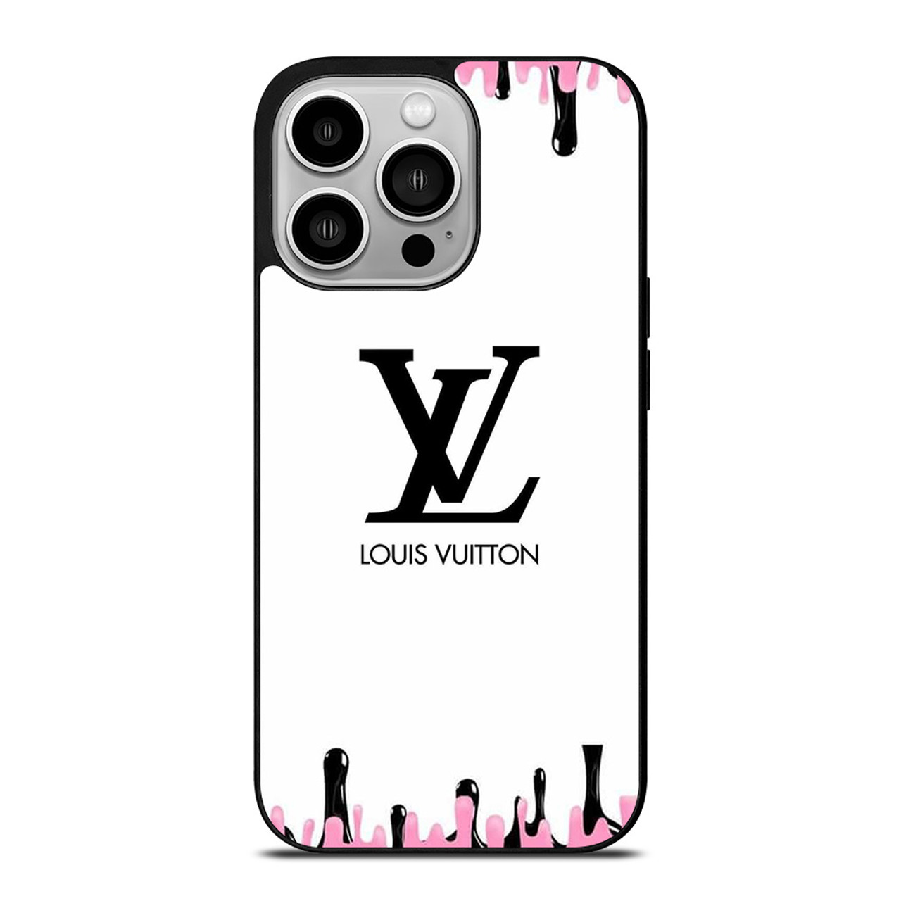 Colorful Louis Vuitton Logo iPhone 14 Pro Clear Case