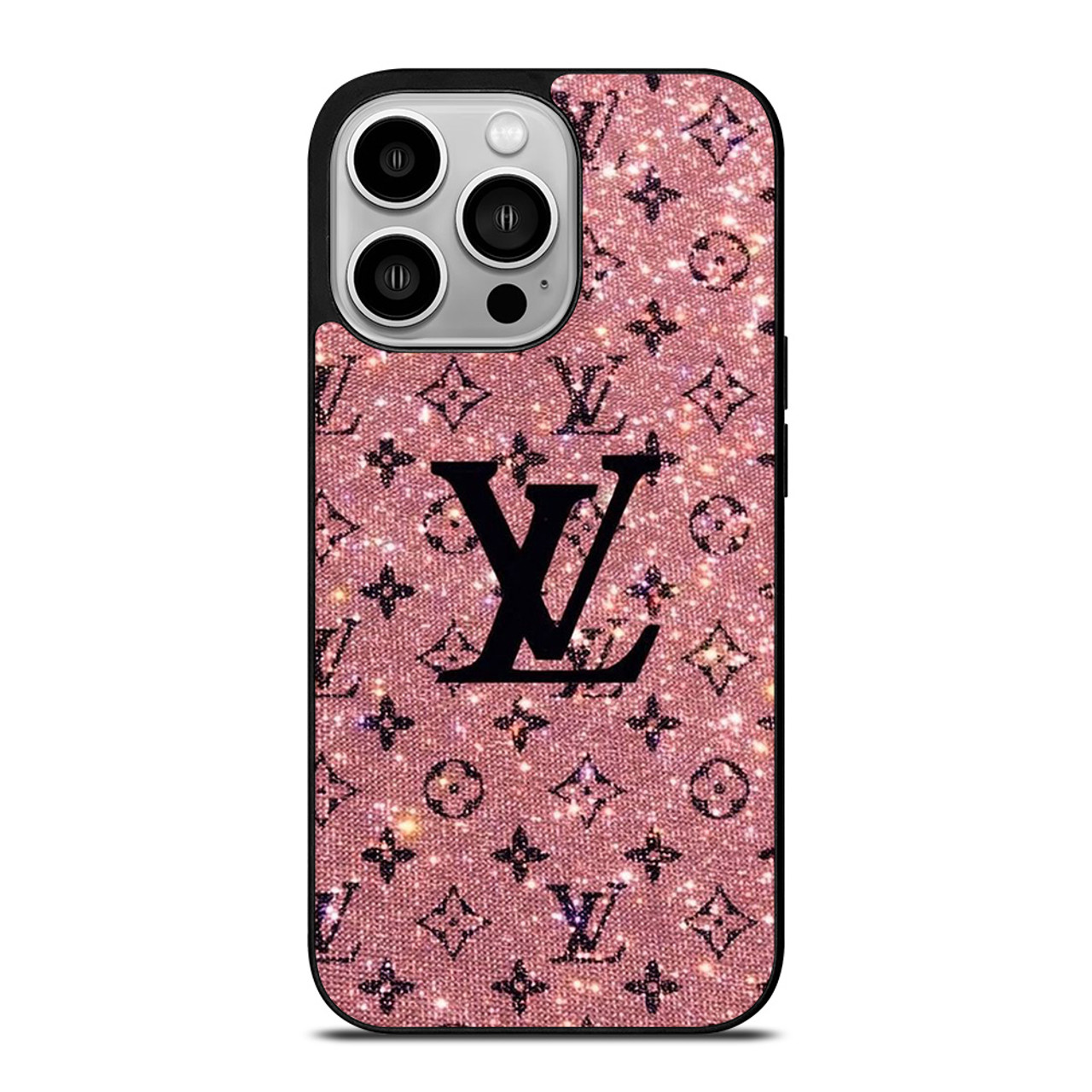 LOUIS VUITTON LV LOGO PINK SPARKLE iPhone 14 Pro Case