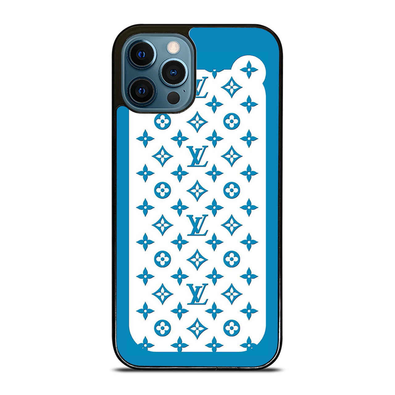 LOUIS VUITTON PATERN ICON LOGO BLUE iPhone 12 Pro Max Case Cover
