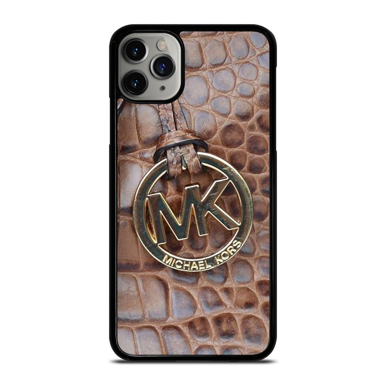 MICHAEL KORS BROWN LEATHER iPhone 11 Pro Max Case Cover