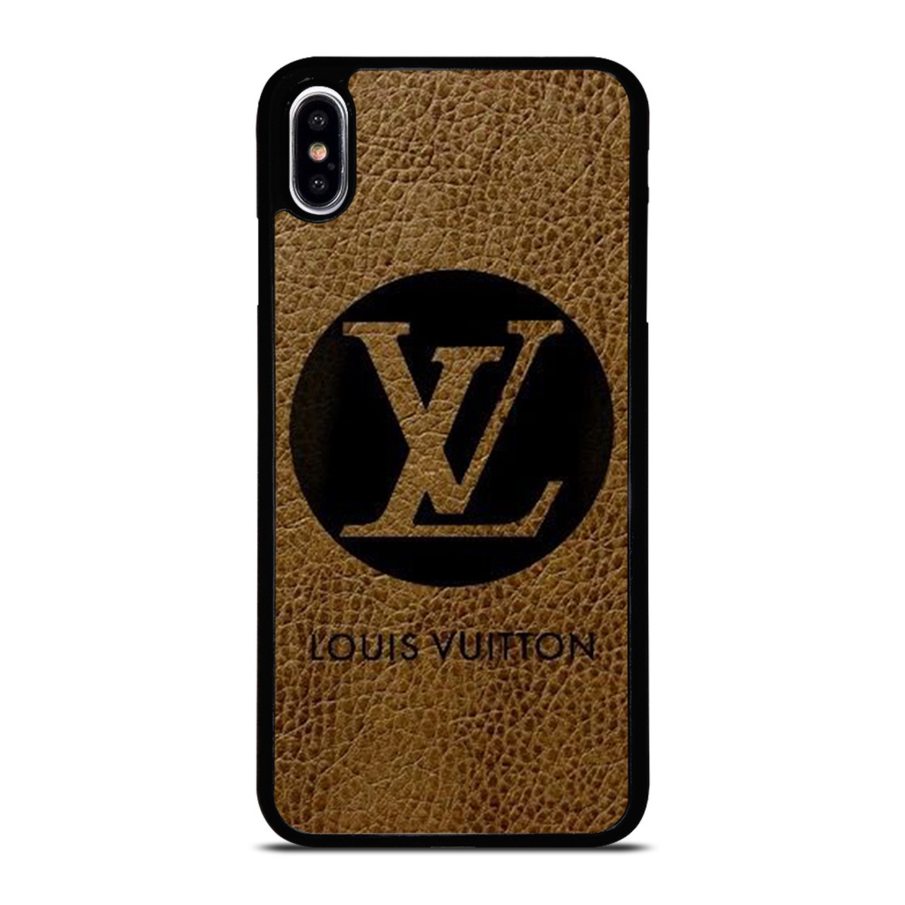 LOUIS VUITTON PARIS LV LOGO LEATHER iPhone XS Max Case Cover