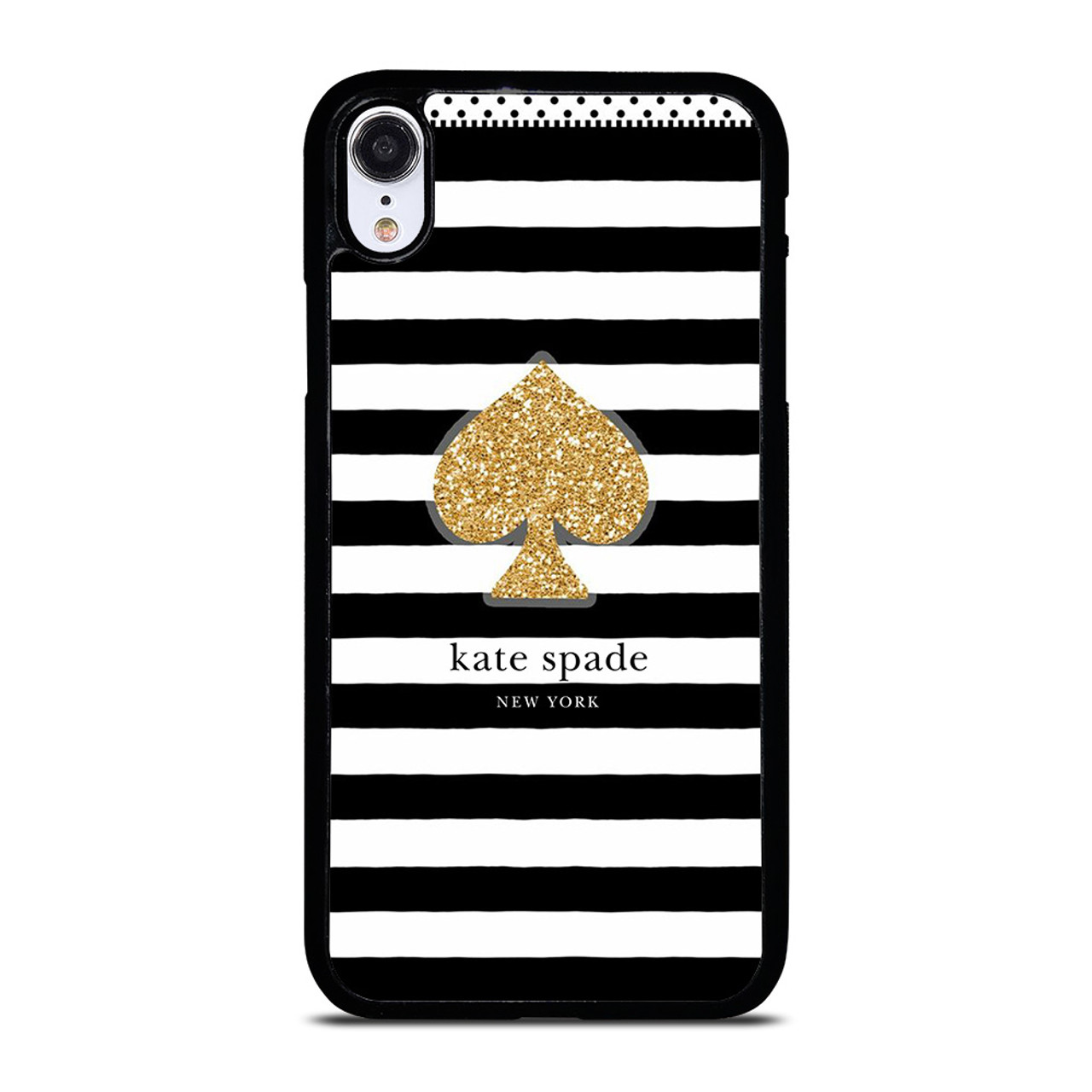 Kate Spade Defensive Hardshell Case for Apple iPhone XR -  Hollyhock/Cream/Gems