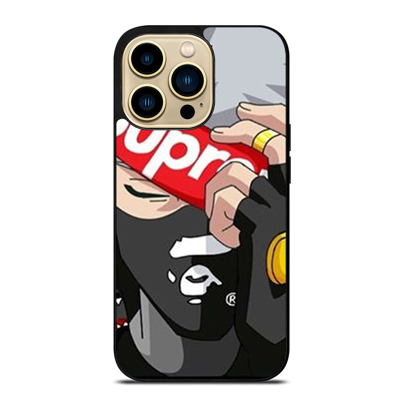 NARUTO KAKASHI BAPE SUPREME iPhone 14 Pro Max Case Cover