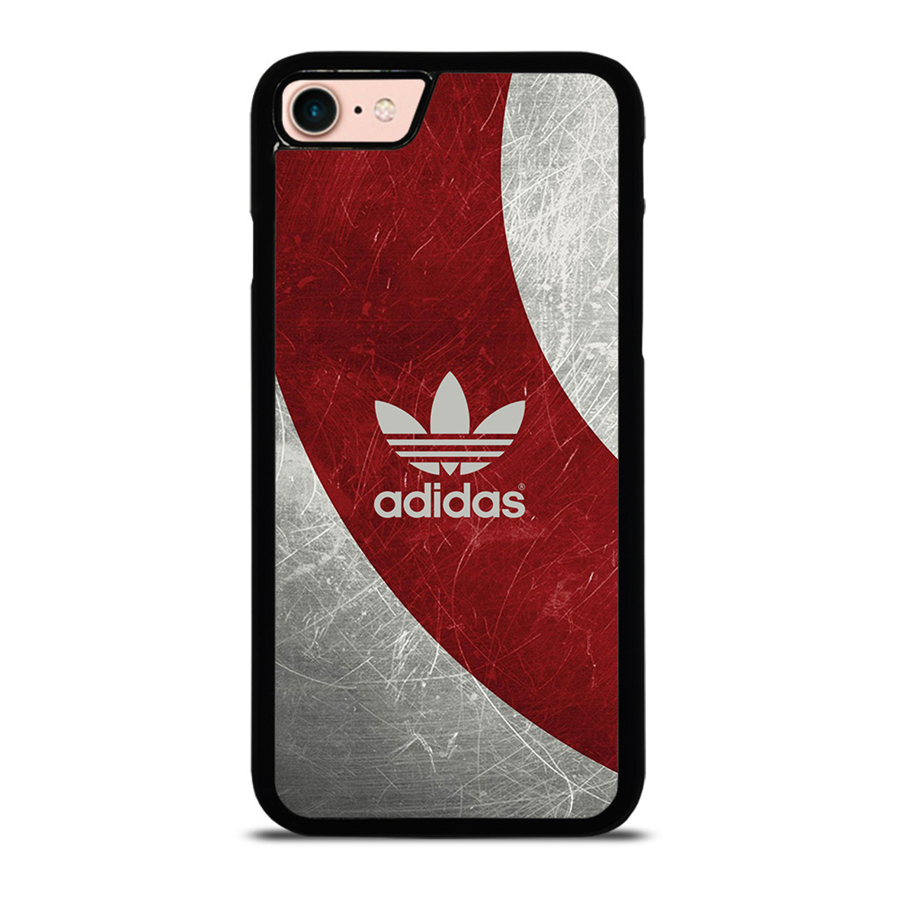 ADIDAS RED GRUNGE TEXTURE LOGO iPhone 8 Cover