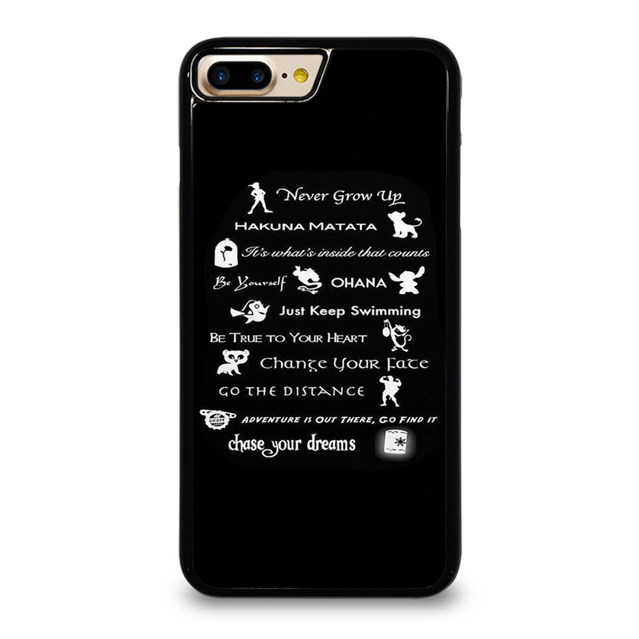 Disney Lessons Black Iphone 7 Plus Case Cover