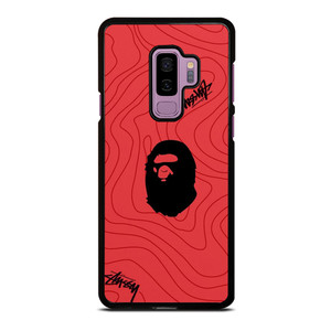 BATHING APE BAPE STUSSY LOGO Samsung Galaxy S9 Plus Case Cover BATHING APE BAPE STUSSY LOGO Samsung Galaxy S9 Plus Case Cover