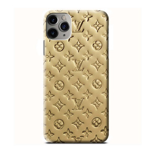 LOUIS VUITTON PATTERN LV LOGO ICON GOLD iPhone 13 Mini Case Cover
